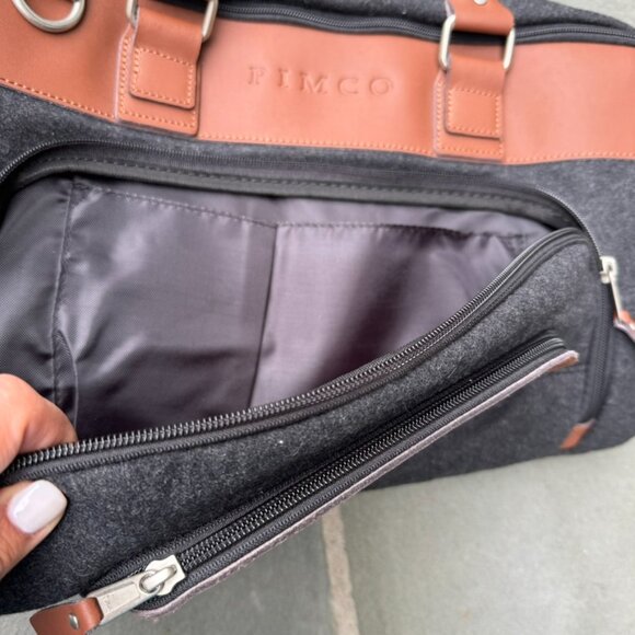 Urban Edge Wool & Leather Weekender Bag - Picture 5 of 11